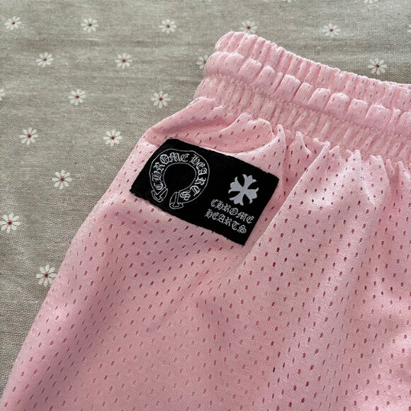 Chrome Hearts Pink Mesh Shorts - Picture 2 of 6